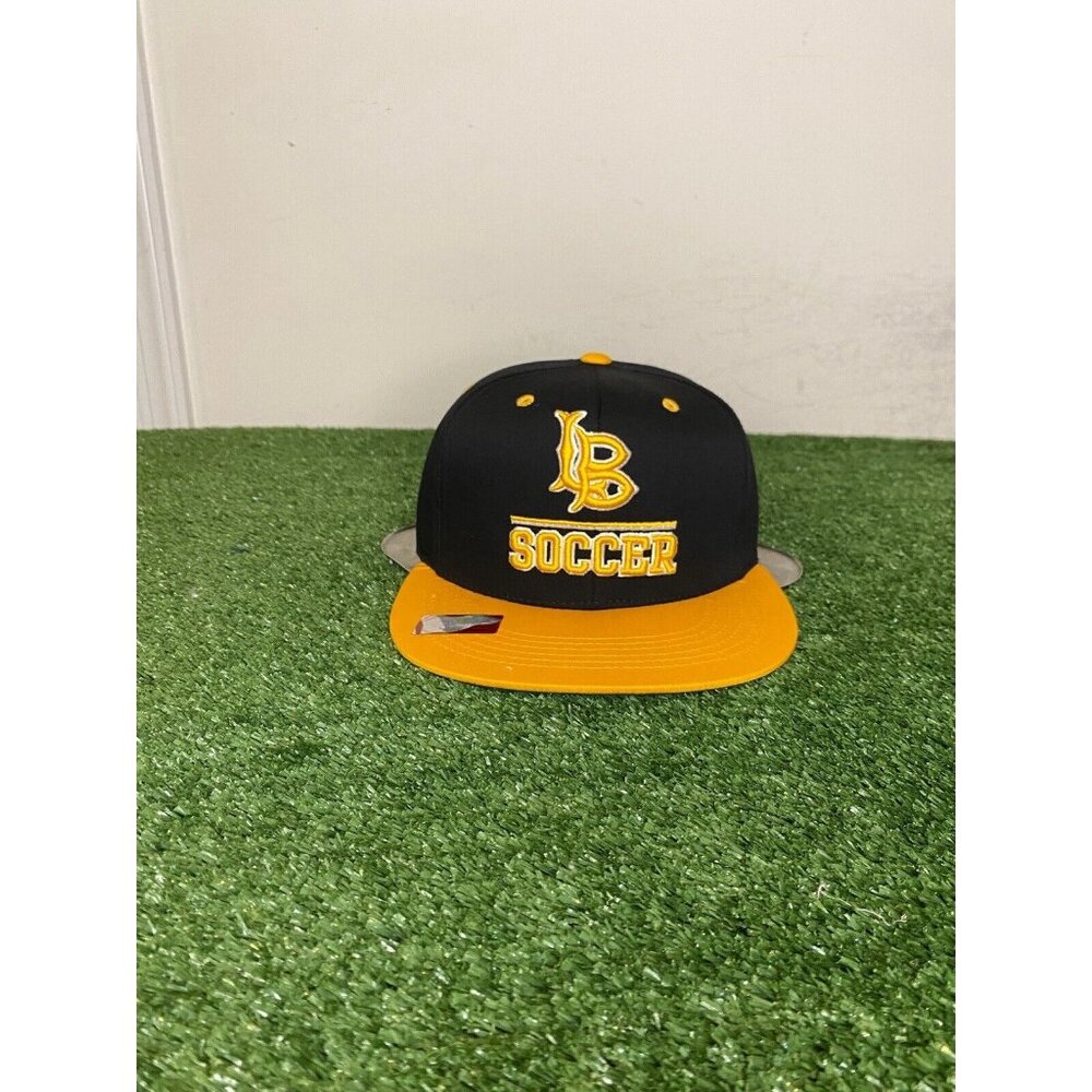 Long Beach State hat cap snap back new black yellow soccer mens Y2K retro LBSU